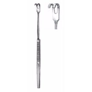 Small Retractors 16 cm , 2 Prongs Blunt  - JFU Industries