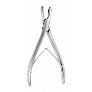 Luer Bone Rongeur 17 cm , Narrow Jaw,Curved  - JFU Industries