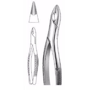 Nevius Extracting Forceps # 110 S, American Pattern  - JFU Industries