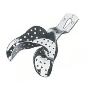 Impression Tray Inf P ,Pu, Partially Toothed Lower Jaws, Perforated, Fig. 1  - JFU Industries