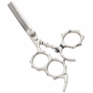 Single Blade, Swivel Handle, Three Rings, Finger Rest, Hair Thinning Shear  - JFU Industries