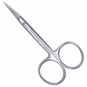 Pattern Cuticle Scissors 10 cm, Straight / Curved  - JFU Industries