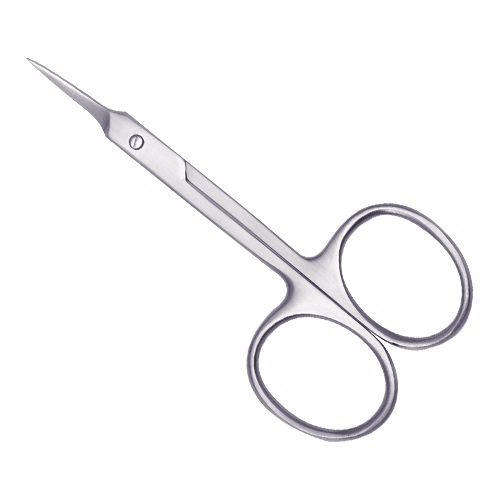 Pointed Cuticle Scissor 9 cm, Straight/Curved  - JFU Industries 3