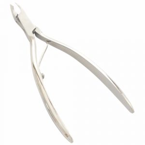 Single Spring 12 cm Cuticle Nipper, Plain Long Handle  - JFU Industries