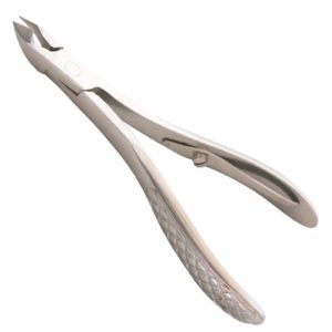 Single Spring 10 cm Cuticle Nipper, Textured Handle  - JFU Industries
