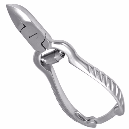 Barrelled Spring 12 cm Toenail Cutter, Safety Lock, Grooved Handle  - JFU Industries