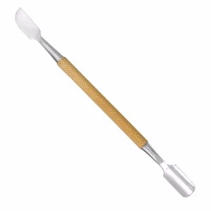 Double Ended Nail and Cuticle Pusher, Gold Plated  - JFU Industries