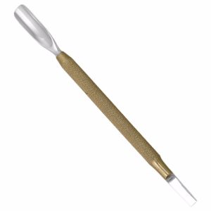Double Ended Nail and Cuticle Pusher, Gold Plated  - JFU Industries